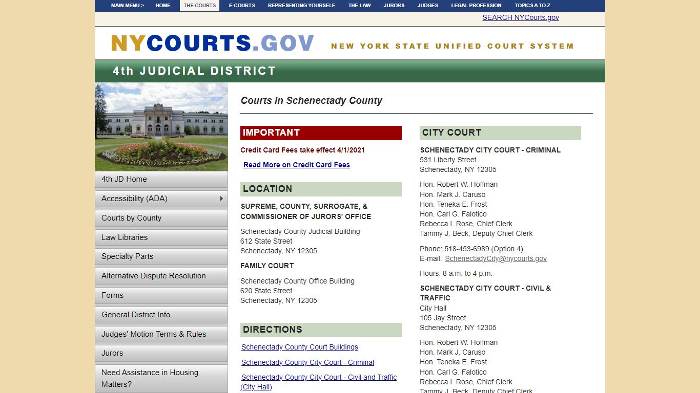 Courts in Schenectady County | NYCOURTS.GOV