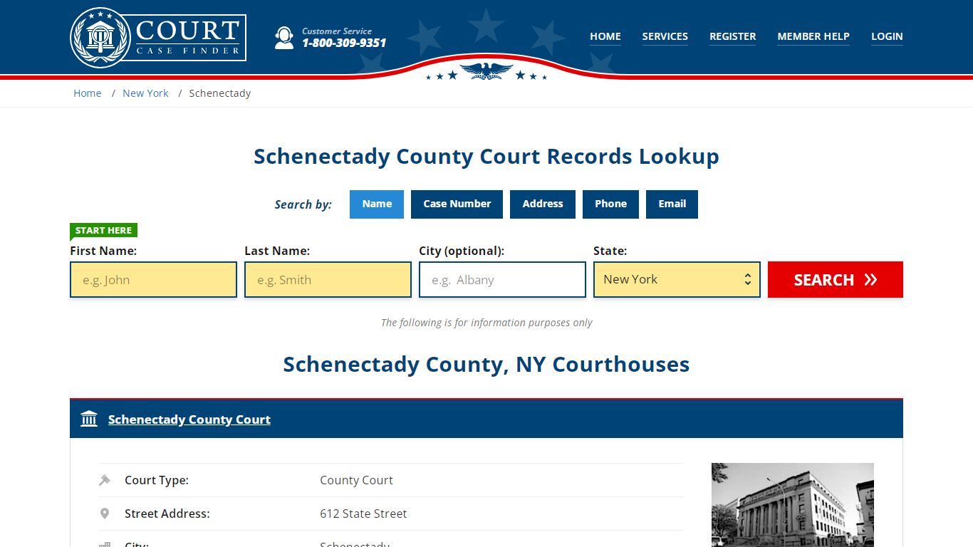 Schenectady County Court Records | NY Case Lookup
